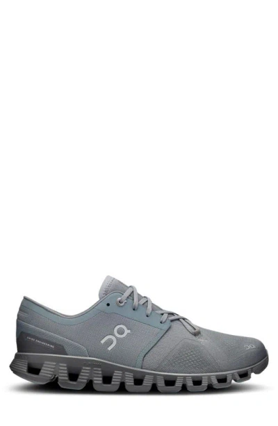 Shop On Cloud X 3 Training Shoe In Mist/ Rock