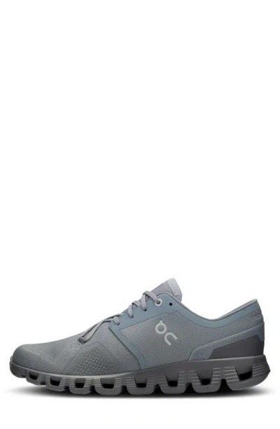 On Men's Cloud X 3 Lace Up Running Sneakers In Mist/ Rock