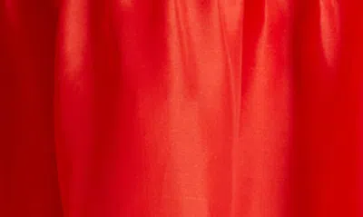 Khaite Woman Midi Dress Tomato Red Size 8 Silk In Fire Red