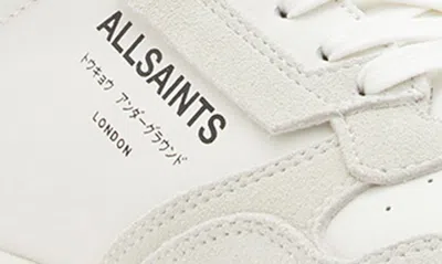 Shop Allsaints Regan Low Top Sneaker In Chalk White/ Black