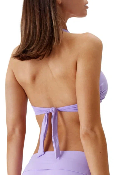 Shop Melissa Odabash Brussels O-ring Bikini Top In Lavender