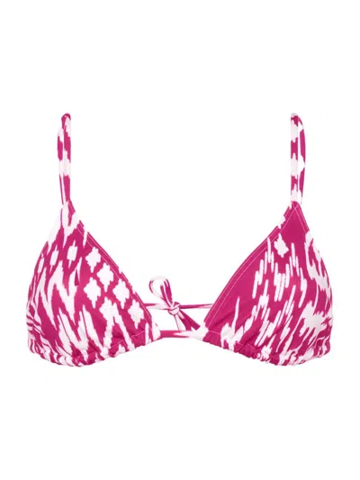 Shop Eres Women's Sun Ikat Triangle Bikini Top In Imprime Wind Sunset