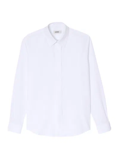 Shop Sandro Men's Cotton Shirt In White