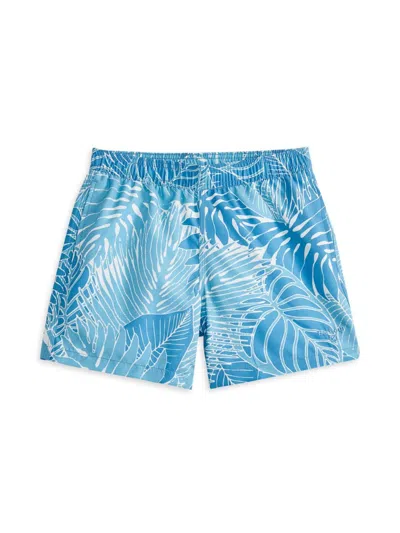 Shop Barbour Little Boy's & Boy's Cornwall Swim Shorts In Blue