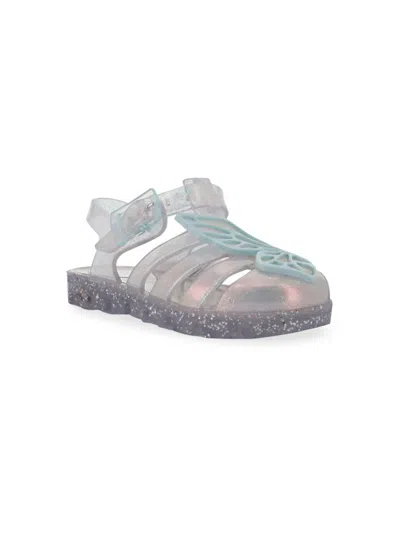 Shop Sophia Webster Little Girl's & Girl's Butterfly Jelly Sandals In Iridescent