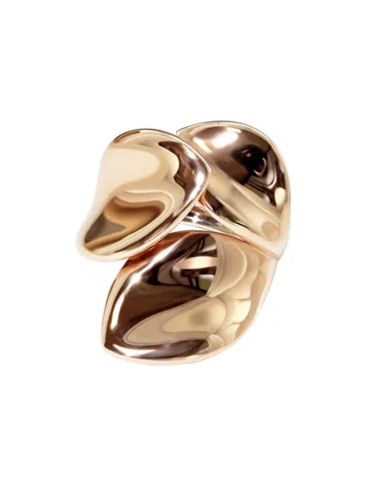 Shop Pasquale Bruni Women's Giardini Segreti Three Leaves 18k Rose Gold Ring