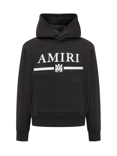 Shop Amiri Ma Bar Logo Hoodie In Black
