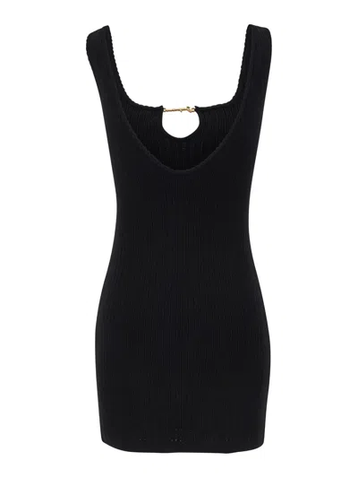 Shop Jacquemus Black La Mini Robe Sierra Dress In Black Viscose Woman