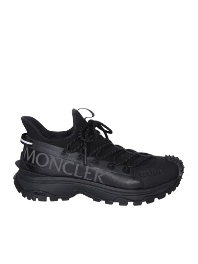Shop Moncler Trailgrip Lite2 Black Sneakers