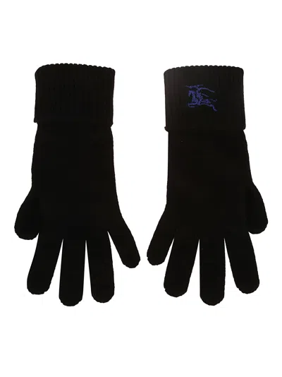 Shop Burberry Uxm Gloves In Black