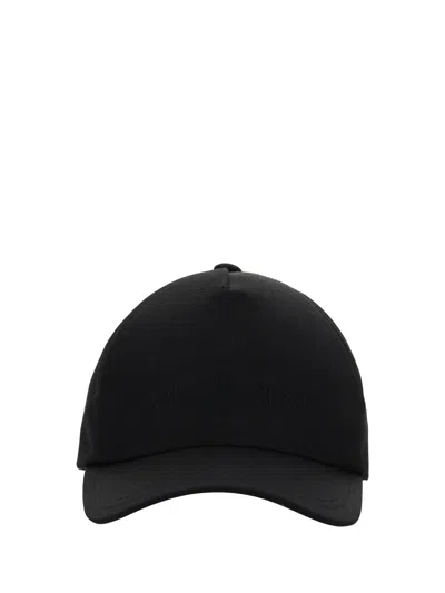 Shop Saint Laurent Baseball Hat In Black