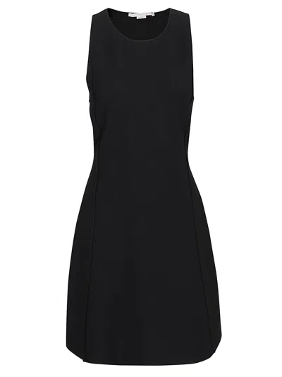 Shop Stella Mccartney Compact Knit Cocktail Dress In Black