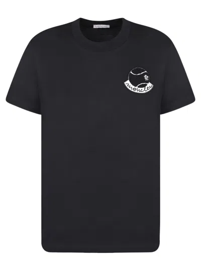 Shop Moncler Roundneck Black T-shirt