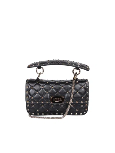 Shop Valentino Rockstud Spike Black Small Bag