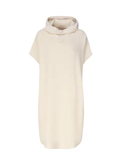 Shop Burberry Cotton Terry Dress In Calico