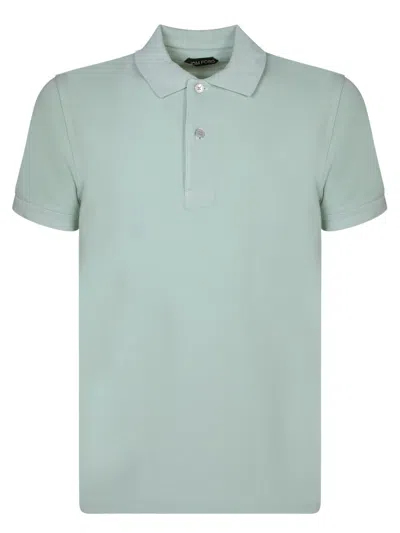 Shop Tom Ford Basic Mint Green Polo Shirt