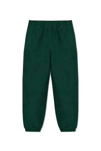 Shop Burberry Equestrian Knight Patch Track Pants In Ivy