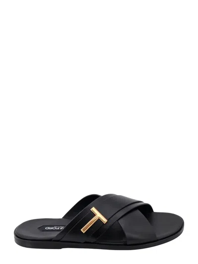 Shop Tom Ford Sandals In Nero