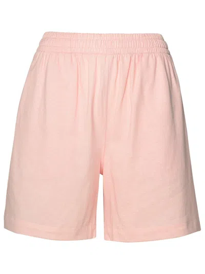 Shop Burberry Elasticated Waist Track Shorts In Pink
