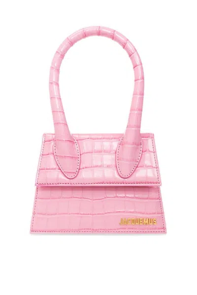 Shop Jacquemus Le Chiquito Moyen Shoulder Bag In Pink