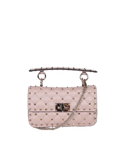 Shop Valentino Rockstud Spike Powder Small Bag In Pink