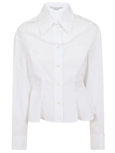 Shop Stella Mccartney Peplum Shirt In Pure White
