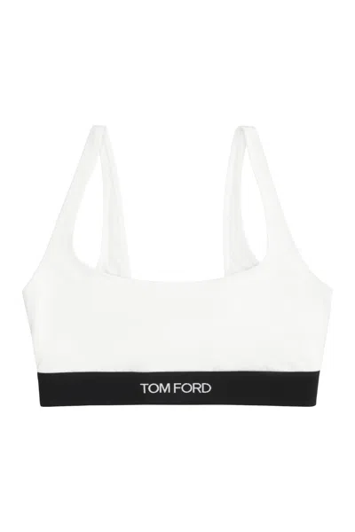 Shop Tom Ford Sports Bra In White