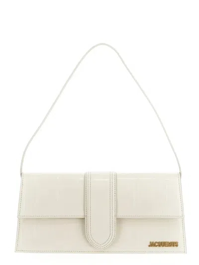 Shop Jacquemus Le Bambino Long Handbag In White