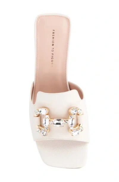Shop Fashion To Figure Octavia Slide Sandal In Bone