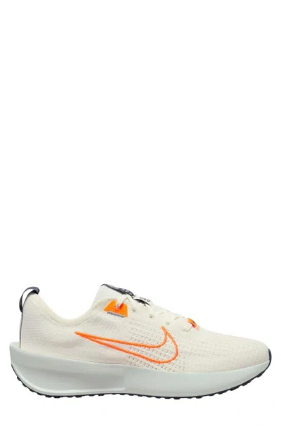 Shop Nike Interact Run Running Sneaker In Sail/ Total Orange/ Platinum