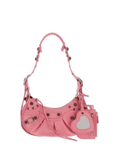 Shop Balenciaga Shoulder Bags In Sweet Pink