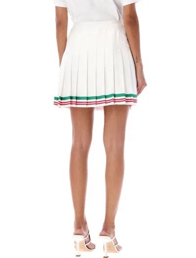 Shop Casablanca Casa Way Pleated Mini Skirt