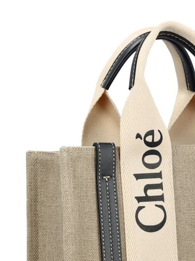 Shop Chloé Handbags In White/blue 1