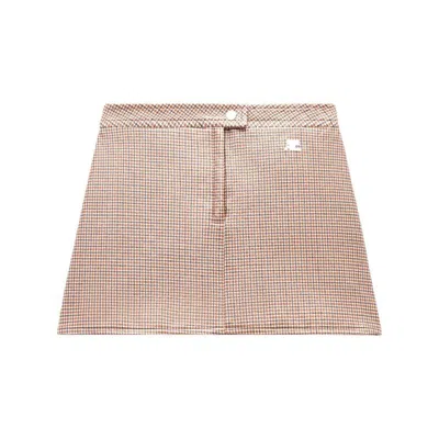 Shop Courrèges Skirts In Brown
