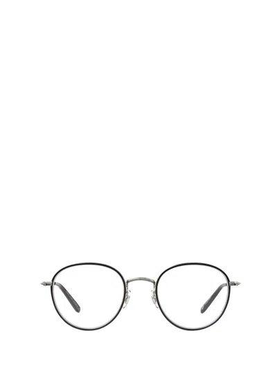 Shop Garrett Leight Eyeglasses In Black-silver