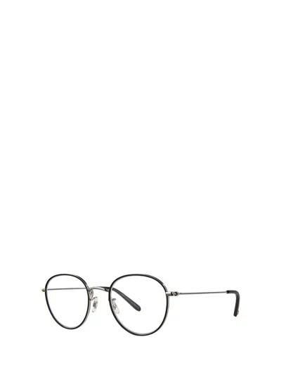 Shop Garrett Leight Eyeglasses In Black-silver