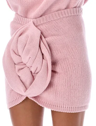 Shop Magda Butrym Knitwear 10 Skirt In Pink