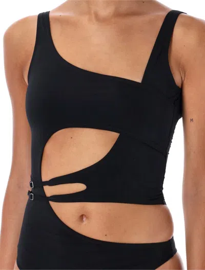 Shop Off-white Meteor Swimsuit In Black