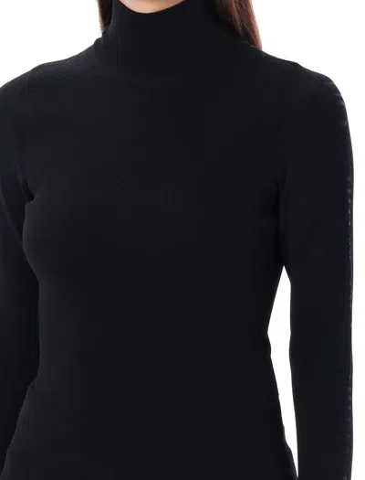 Shop Off-white Mockneck Sweater In Black