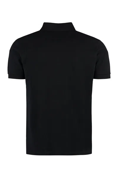 Shop Paul Smith Cotton-piqué Polo Shirt In Black