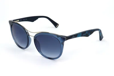 Shop Police Sunglasses In Shiny Transparent Blue