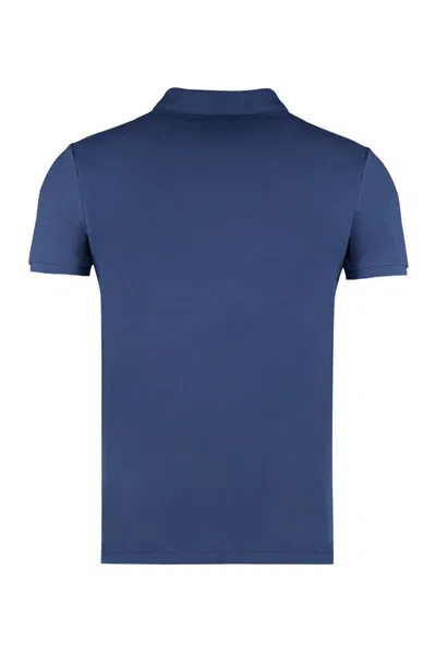 Shop Polo Ralph Lauren Cotton-piqué Polo Shirt In Blue