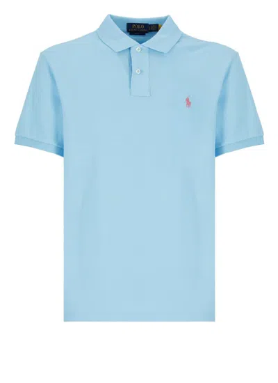 Shop Ralph Lauren T-shirts And Polos Light Blue