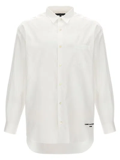 Shop Comme Des Garçons Homme Deux Comme Des Garçons Homme Logo Embroidered Shirt In White