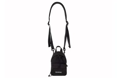 Pre-owned Balenciaga Oversized Crossbody Explorer Backpack Black