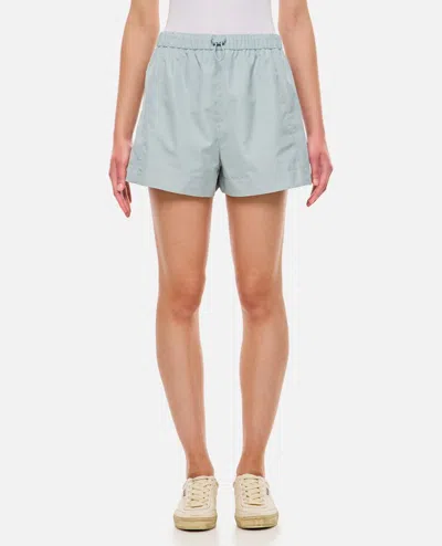 Shop Fendi Nylon Shorts In Sky Blue