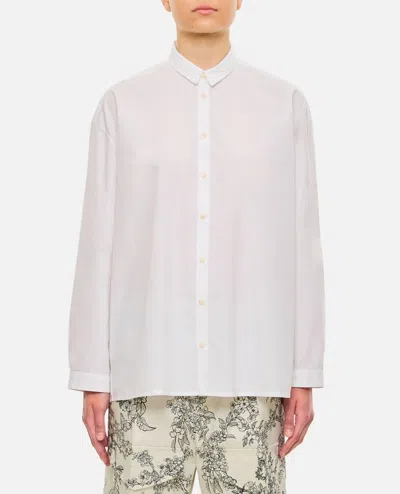 Shop Too Good Square Cut Over Fit Shirt In White
