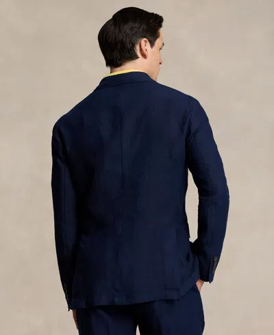 Shop Polo Ralph Lauren Men's Soft Linen Sport Coat In Navy