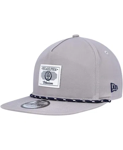 Shop New Era Men's  Gray Philadelphia Union Patch Golfer Adjustable Hat
