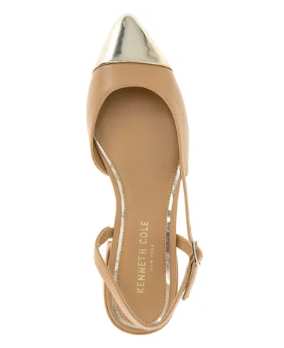 Kenneth Cole New York Cayla Leather Flat In Gold